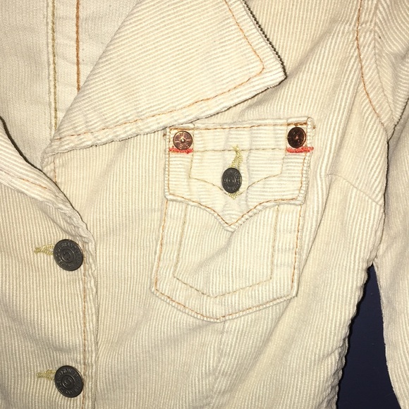 True Religion Cream corduroy jacket - Picture 3 of 7